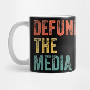 Retro Vintage Defund the media Mug